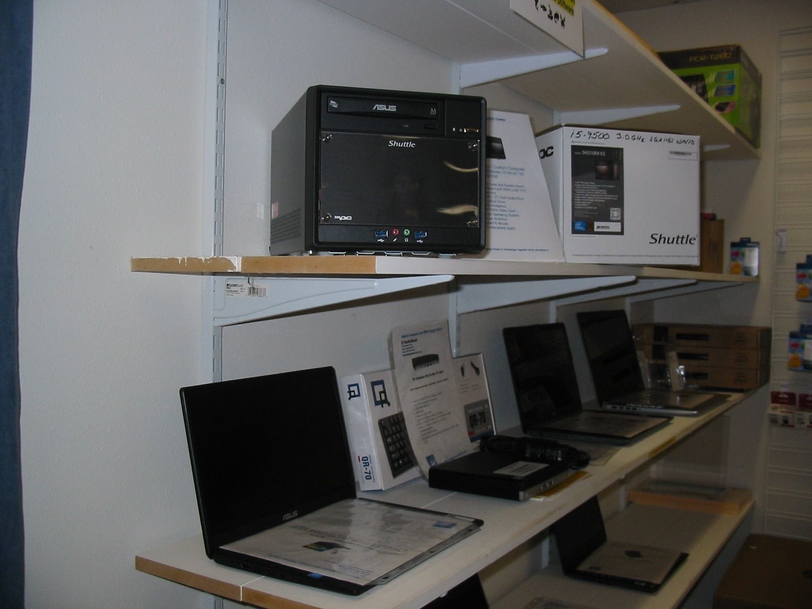 Laptops in Shop